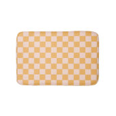 Orangefarbene und ungebleichte Seidenkarton Badematte (Vorderseite)