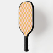 Orangefarbene und ungebleichte Seidenkarton Pickleball Schläger (Links)