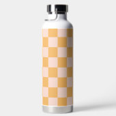 Orangefarbene und ungebleichte Seidenkarton Trinkflasche (Rechts)