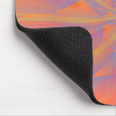Orangefarbene und violette Spiralwaffen Mousepad (Ecke)