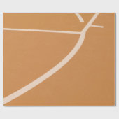 Orangefarbene und weiße Basketballstraßen Geschenkpapier (Flach)