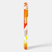 Orangefarbene und weiße botanische Illustration Case-Mate iPhone Hülle (Rückseite / Rechts)