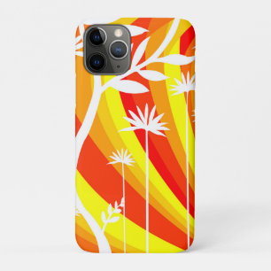 Orangefarbene und weiße botanische Illustration Case-Mate iPhone Hülle