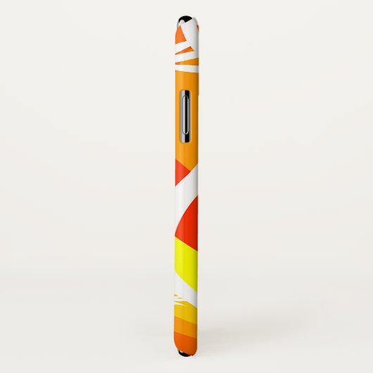 Orangefarbene und weiße botanische Illustration Case-Mate iPhone Hülle (Hinten/Rechts)