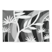 Orangefarbene und weiße botanische Illustration Kissenbezug (Rückseite-Rechts)