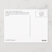 Orangefarbene und weiße Katze Postkarte (Rückseite)