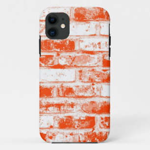 Orangefarbene und weiße Mauer Case-Mate iPhone Hülle