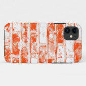 Orangefarbene und weiße Mauer Case-Mate iPhone Hülle (Rückseite (Horizontal))