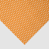 Orangefarbene und weiße Polka-Punkte Seidenpapier (Ausschnitt)