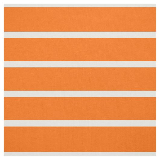 Orangefarbene und weiße Streifen Stoff (Muster)