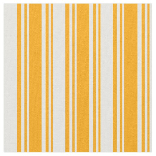 Orangefarbene und weiße Streifen Stoff (Nahaufnahme)