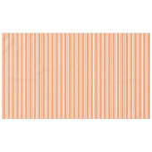 Orangefarbene und weiße Streifen Tischdecke (Vorderseite (Horizontal))