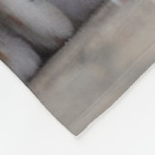 Orangefarbene und weiße Tablette mit Kätzchen/Foto Fleecedecke (Ecke)