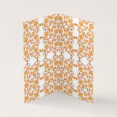 orangefarbene und weiße Tapeten mit Blumenmotiv (Innenseite)