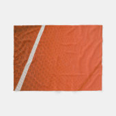 Orangefarbene und weiße Textilien Fleecedecke (Vorderseite (Horizontal))