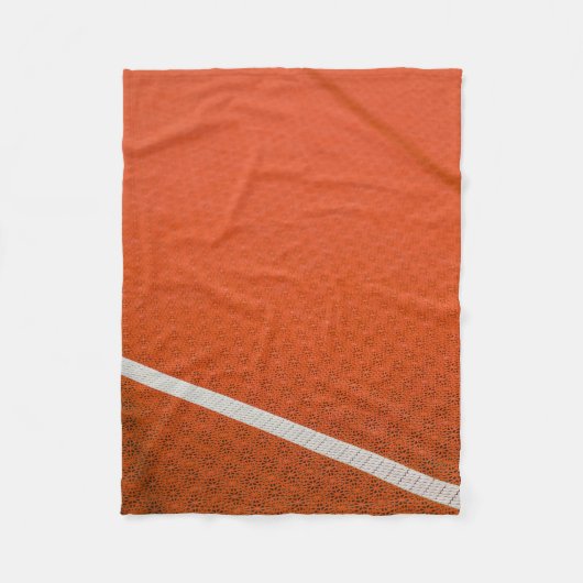 Orangefarbene und weiße Textilien Fleecedecke (Vorderseite)