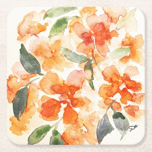 Orangefarbene Untersetzer (Vorderseite)