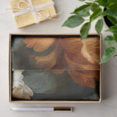 Orangefarbene Vintage Malerei Seidenpapier (Geschenk)