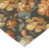 Orangefarbene Vintage Malerei Tischdecke (Schrägansicht)