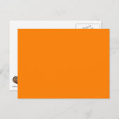 Orangefarbene Vorlage für personalisierte Bilder u Postkarte (Vorne/Hinten)