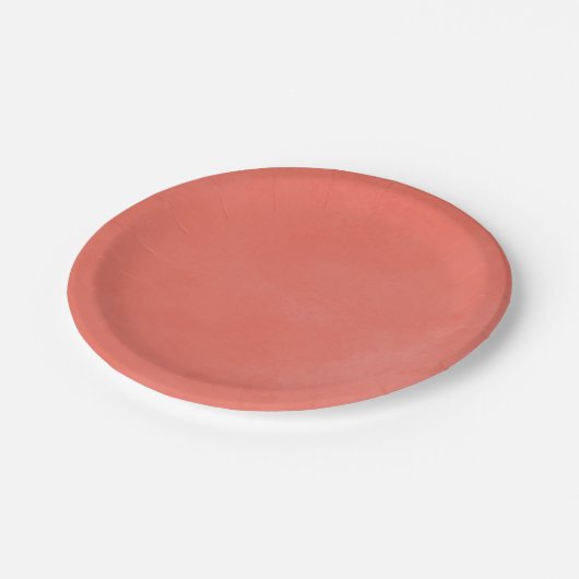 Orangefarbene Wasserfarbe für Papiertücher aus Her Pappteller (Schrägansicht)