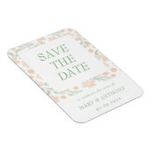 Orangefarbene Wasserfarbe Speichern Sie das Datums Magnet (Rechte Seite)