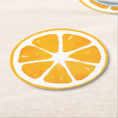 Orangefarbene Wasseroberfläche Runder Pappuntersetzer (Angewinkelt)