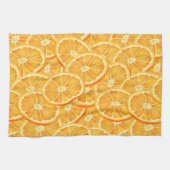 Orangefarbene Wasserscheiben Geschirrtuch (Horizontal)