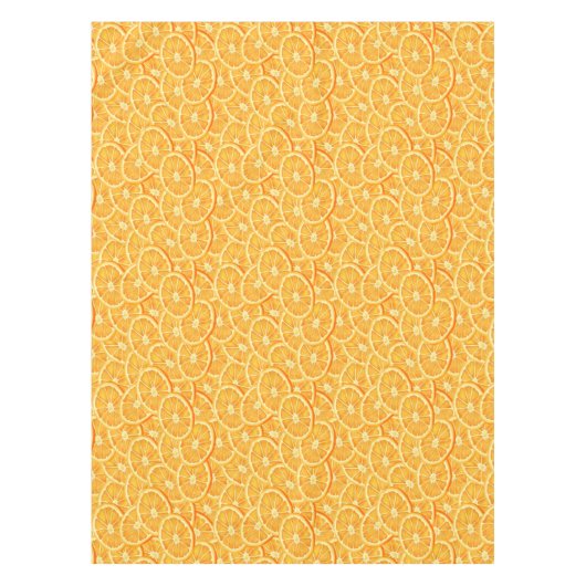 Orangefarbene Wasserscheiben Tischdecke (Vorderseite)