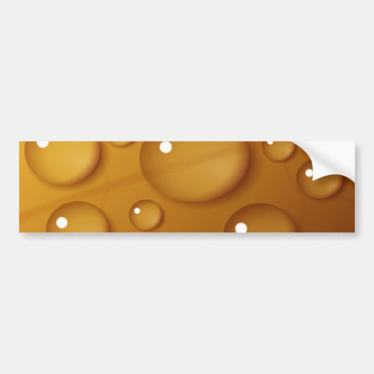 Orangefarbene Wassertropfengewebe Autoaufkleber (Vorne)