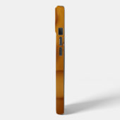 Orangefarbene Wassertropfengewebe Case-Mate iPhone Hülle (Rückseite / Links)