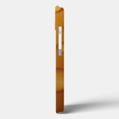 Orangefarbene Wassertropfengewebe Case-Mate iPhone Hülle (Rückseite / Links)