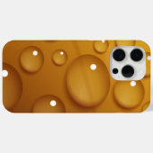 Orangefarbene Wassertropfengewebe Case-Mate iPhone Hülle (Rückseite (Horizontal))