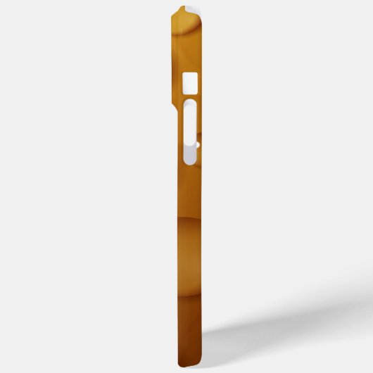 Orangefarbene Wassertropfengewebe Case-Mate iPhone Hülle (Rückseite / Links)