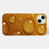 Orangefarbene Wassertropfengewebe Case-Mate iPhone Hülle (Rückseite (Horizontal))