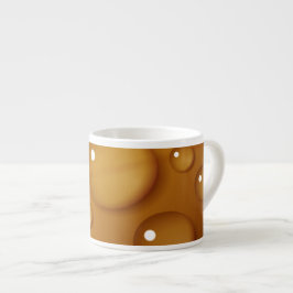Orangefarbene Wassertropfengewebe Espressotasse