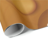 Orangefarbene Wassertropfengewebe Geschenkpapier (Rolleneckpunkt)