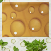 Orangefarbene Wassertropfengewebe Geschirrtuch (Gefaltet)