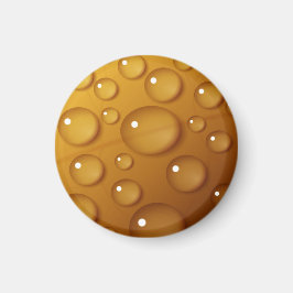 Orangefarbene Wassertropfengewebe Magnet