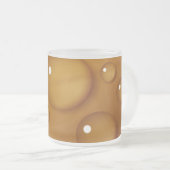 Orangefarbene Wassertropfengewebe Mattglastasse (VorderseiteRechts)