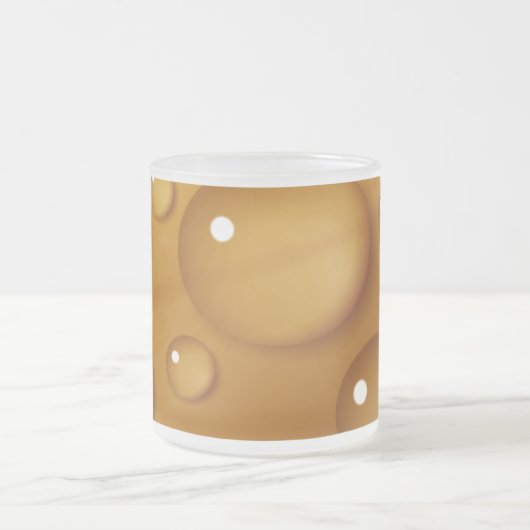Orangefarbene Wassertropfengewebe Mattglastasse (Mittel)