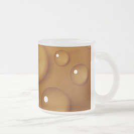 Orangefarbene Wassertropfengewebe Mattglastasse