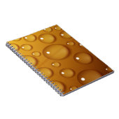 Orangefarbene Wassertropfengewebe Notizblock (Rechte Seite)