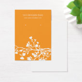 Orangefarbene weiße Blume benutzerdefinierte Earri (Schreibtisch)