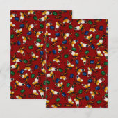 Orangefarbene weiße Schmetterlinge, Smaragd, Sapph Dankeskarte (Vorne/Hinten)