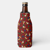 Orangefarbene weiße Schmetterlinge, Smaragd, Sapph Flaschenkühler (Flaschenvorderseite)