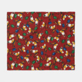 Orangefarbene weiße Schmetterlinge, Smaragd, Sapph Fleecedecke (Vorderseite (Horizontal))