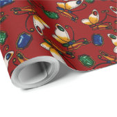 Orangefarbene weiße Schmetterlinge, Smaragd, Sapph Geschenkpapier (Rolleneckpunkt)