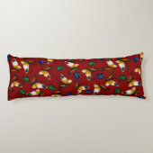 Orangefarbene weiße Schmetterlinge, Smaragd, Sapph Seitenschläferkissen (Rückseite)