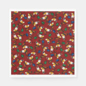 Orangefarbene weiße Schmetterlinge, Smaragd, Sapph Serviette (Vorderseite)